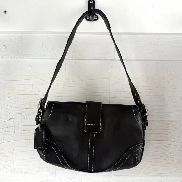 Coach 1446 MINI Vintage Soho Black Leather Shoulder Bag - Picture 3 of 6